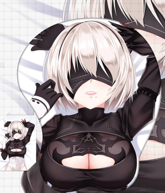 2B 3D Oppai Mouse Pad