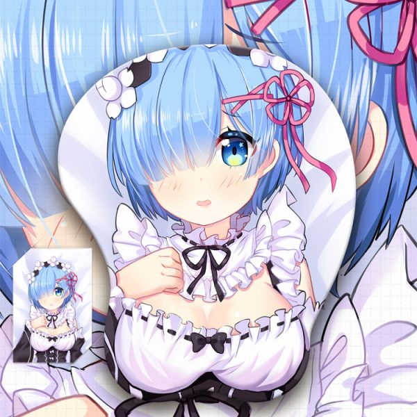 Re Zero Rem 3D Oppai Mouse Pad