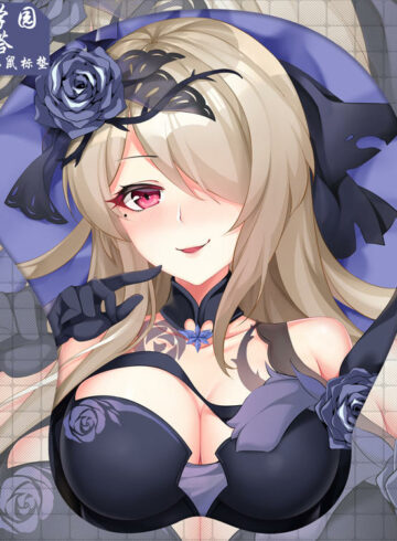 Rita Rossweisse 3D Oppai Mouse Pad