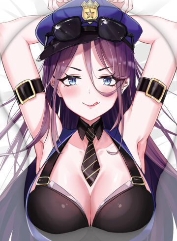 The Sheriff of Piltover Caitlyn 3D Oppai Mouse Pad