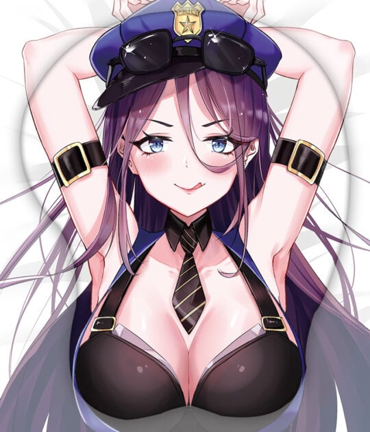 The Sheriff of Piltover Caitlyn 3D Oppai Mouse Pad