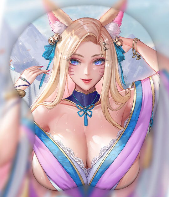Ahri 3D Oppai Mouse Pad Ver1