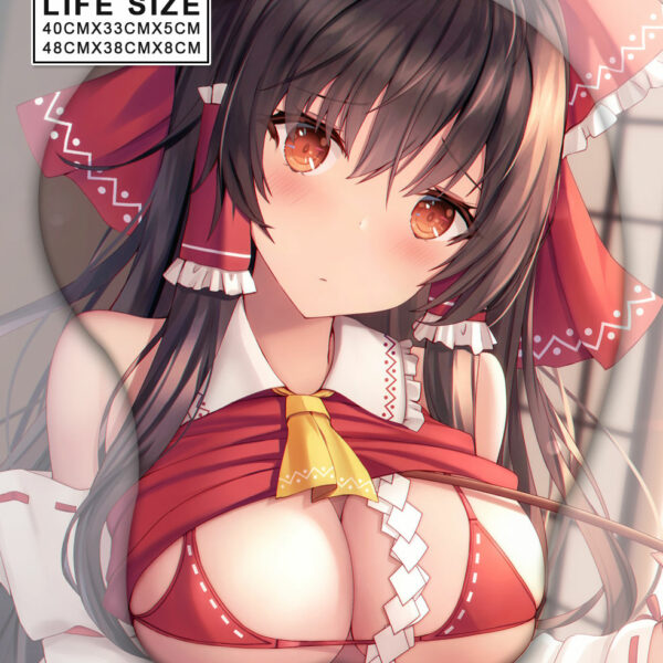 Hakurei Reimu Life Size Oppai Mousepad | Hakurei Reimu Giant Oppai Mouse Pad