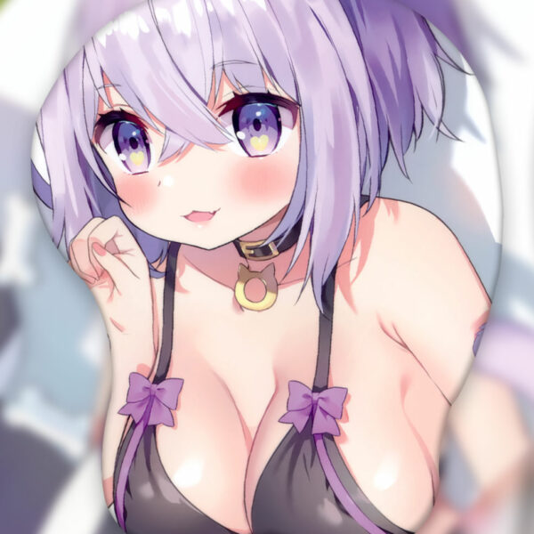 Nekomata Okayu 3D Oppai Mouse Pad