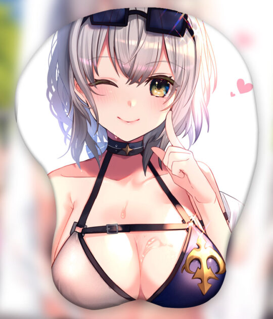 Shirogane Noel 3D Oppai Mouse Pad