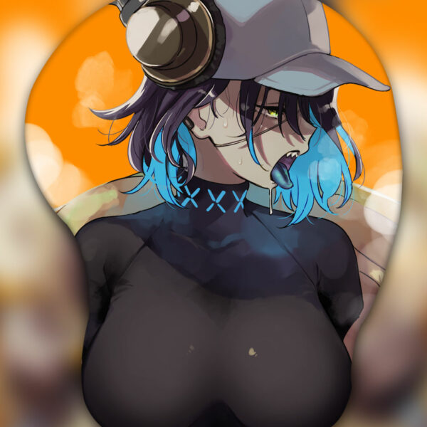 Asbestos 3D Oppai Mouse Pad