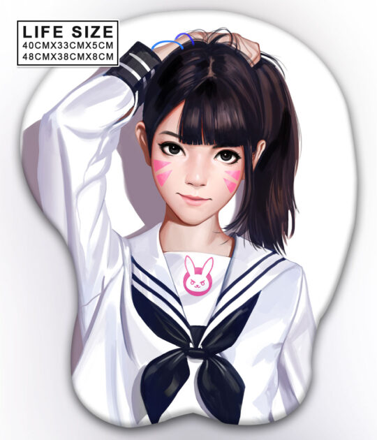 Dva Life Size Oppai Mousepad Ver2