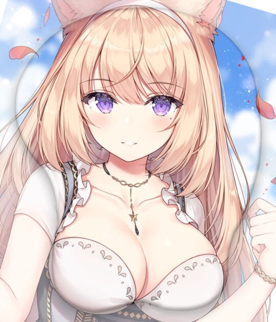 Miqo’te 3D Oppai Mouse Pad Ver1