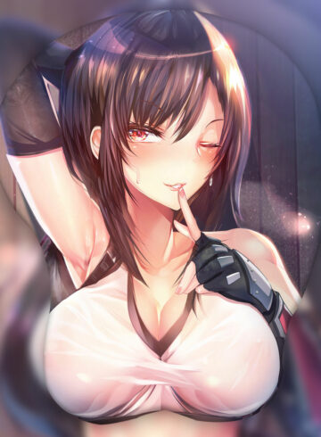 Tifa Lockhart 3D Oppai Mouse Pad