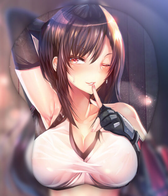 Tifa Lockhart 3D Oppai Mouse Pad