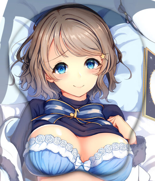 Watanabe You 3D Oppai Mouse Pad