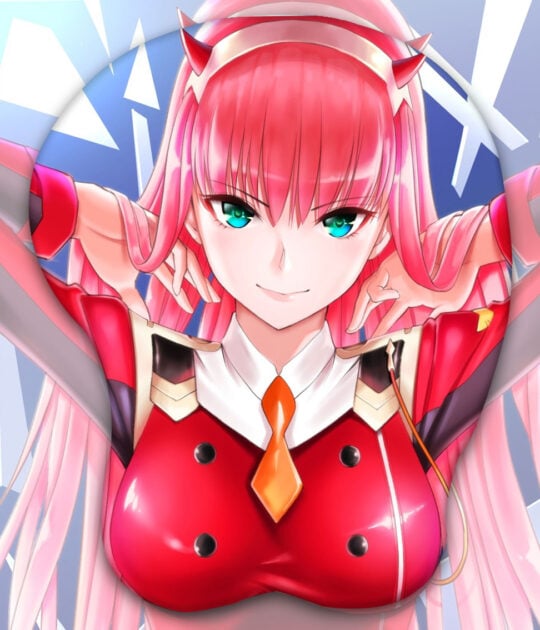 Zero Two 3D Oppai Mouse Pad