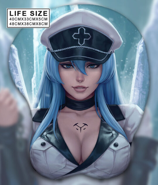 Esdeath Life Size Oppai Mousepad