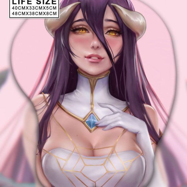 Albedo Life Size Oppai Mousepad