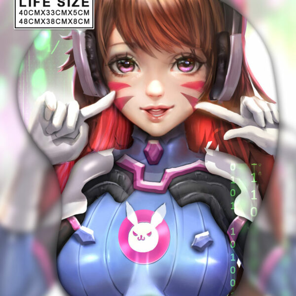 Dva Life Size Oppai Mousepad Ver3
