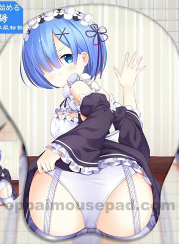 Re Zero Rem 3D Butt Mouse Pad