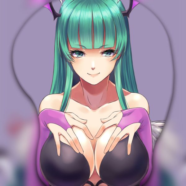 Morrigan Aensland 3D Oppai Mouse Pad