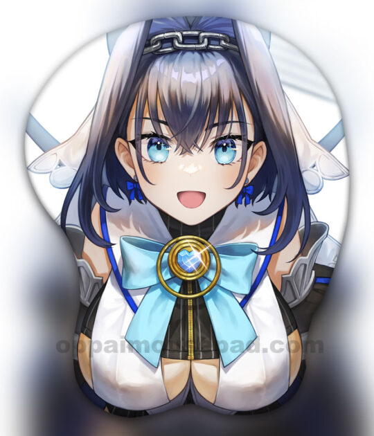 Ouro Kronii 3D Oppai Mouse Pad