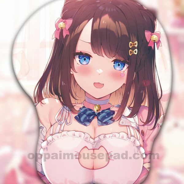 Cat Girl 3D Oppai Mouse Pad