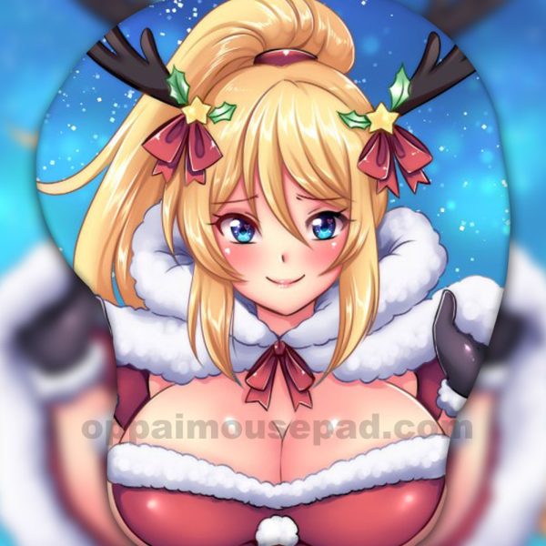 Samus Aran 3D Oppai Mouse Pad