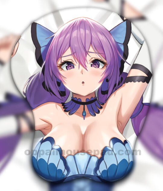 Butterfly Girl 3D Oppai Mouse Pad