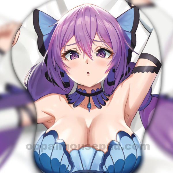 Butterfly Girl 3D Oppai Mouse Pad