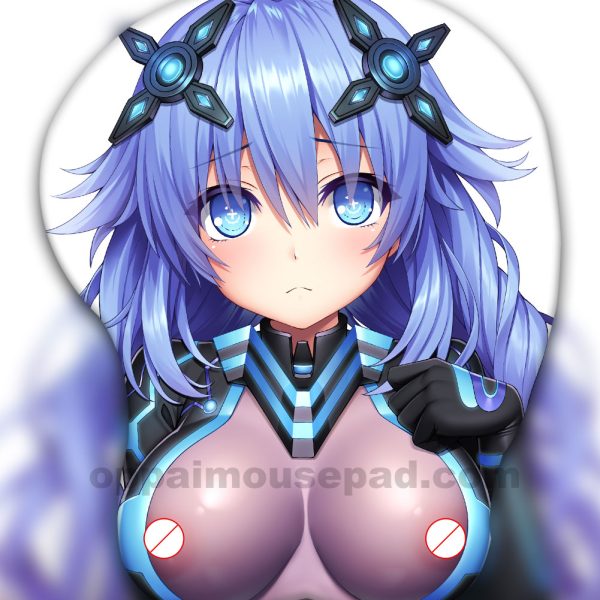 Purple Heart 3D Oppai Mouse Pad