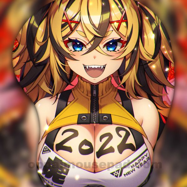 Animal Ears Girl 3D Oppai Mouse Pad