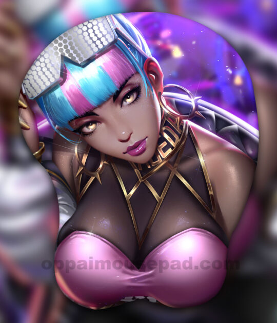 True Damage Qiyana 3D Oppai Mouse Pad