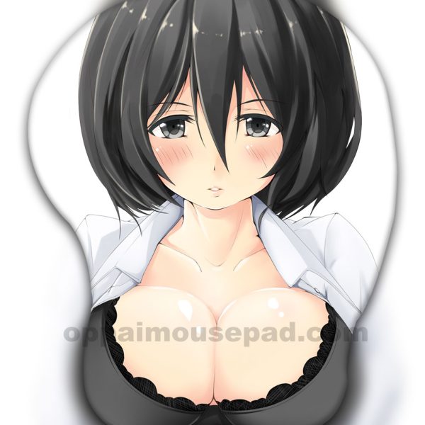 Mikasa Ackerman 3D Oppai Mouse Pad Ver1
