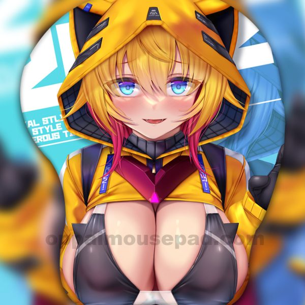 VTuber 3D Oppai Mouse Pad