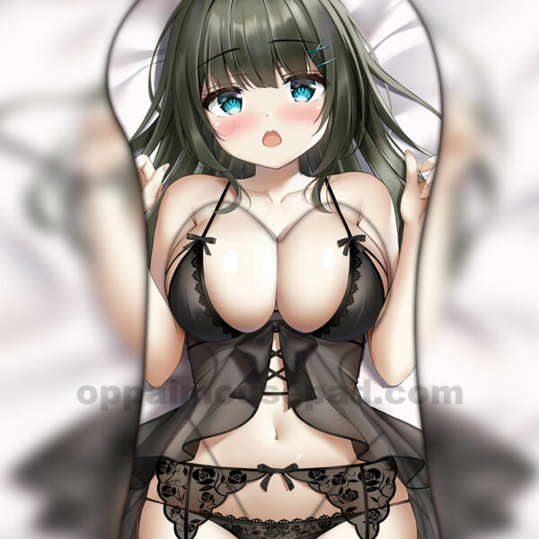 Anime Girl Half Body 3D Mouse Pad