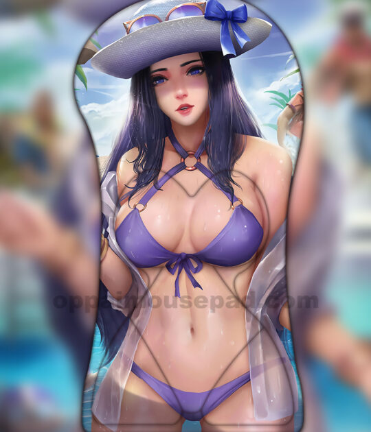 League of Legends Caitlyn Half Body 3D Mouse Pad