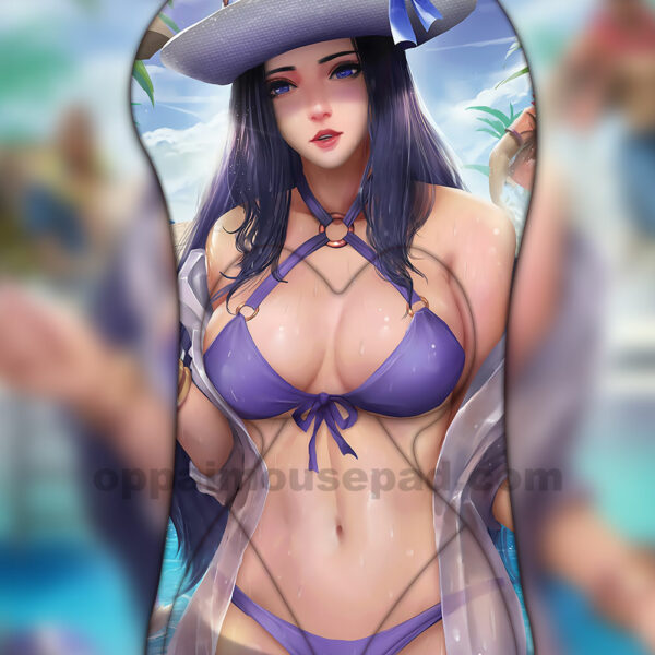 League of Legends Caitlyn Half Body 3D Mouse Pad