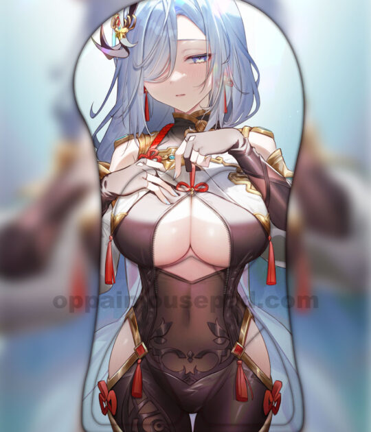 Shenhe Half Body 3D Mouse Pad