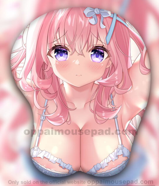 Pink Girl 3D Oppai Mouse Pad