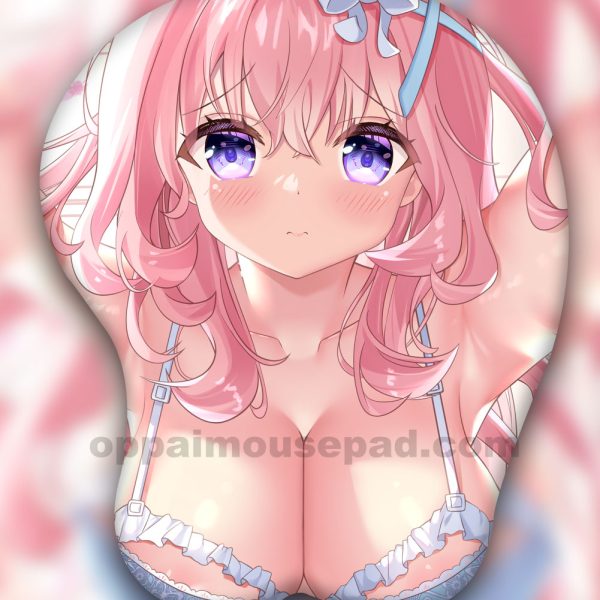 Pink Girl 3D Oppai Mouse Pad