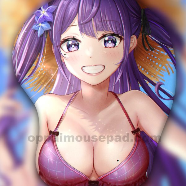 Raiden Shogun 3D Oppai Mouse Pad | Genshin Impact Ver1