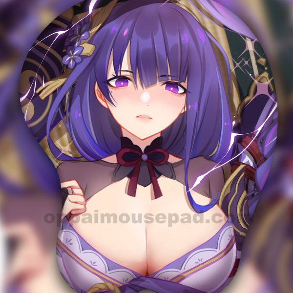 Raiden Shogun 3D Oppai Mouse Pad | Genshin Impact Ver2