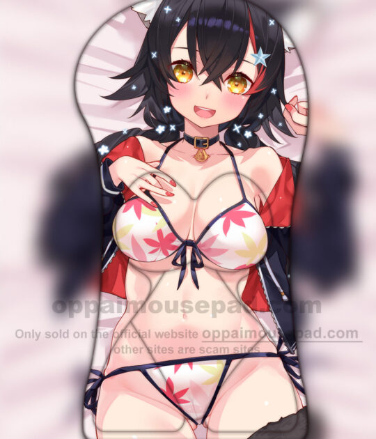 Ookami Mio Half Body 3D Mouse Pad | Hololive