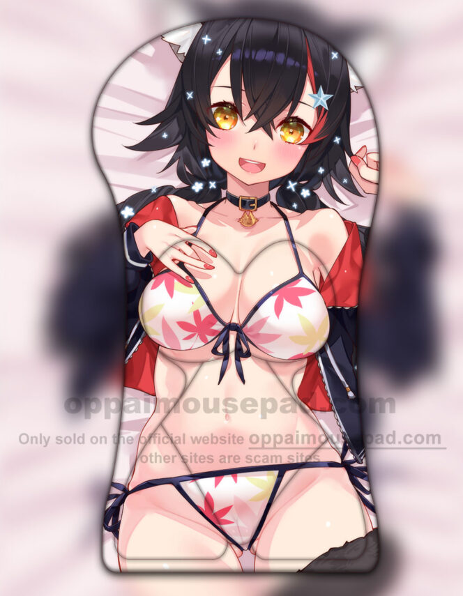 Ookami Mio Half Body 3D Mouse Pad Hololive