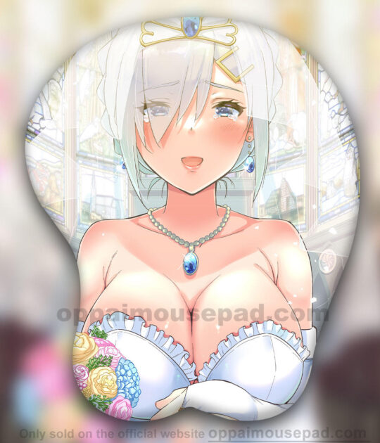 Wedding Dress Hamakaze 3D Oppai Mouse Pad | Kancolle