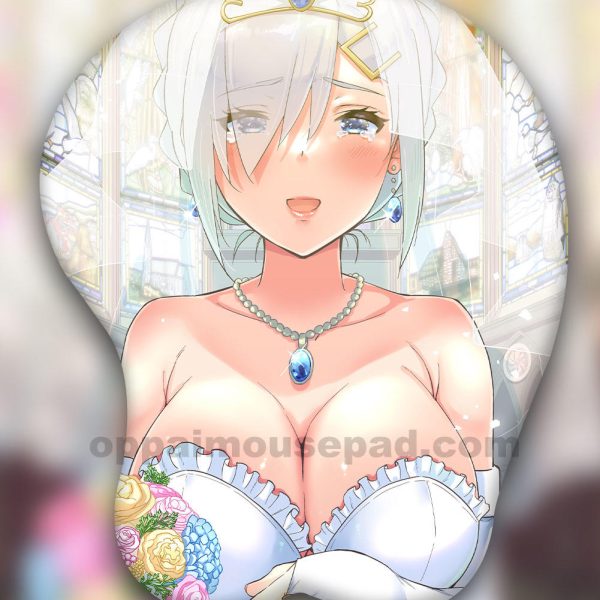 Wedding Dress Hamakaze 3D Oppai Mouse Pad | Kancolle
