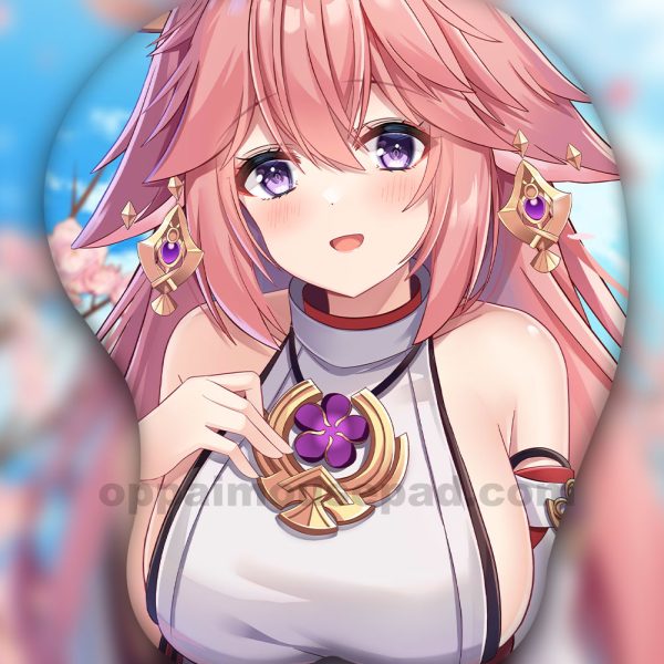 Yae Miko 3D Oppai Mouse Pad | Genshin Impact Ver1