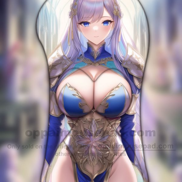 Anime Girl Half Body 3D Mouse Pad Ver1