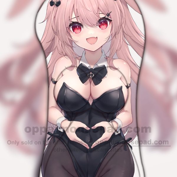 Bunny Girl Half Body 3D Mouse Pad