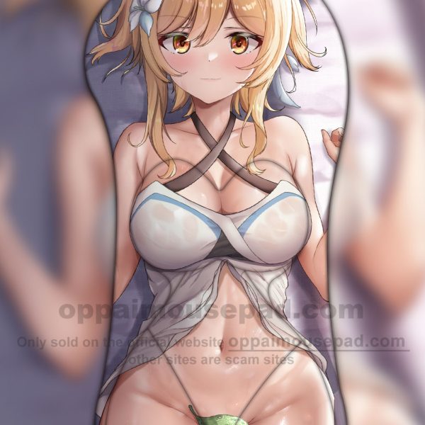 Genshin Impact Lumine Half Body Boobie Mousepad
