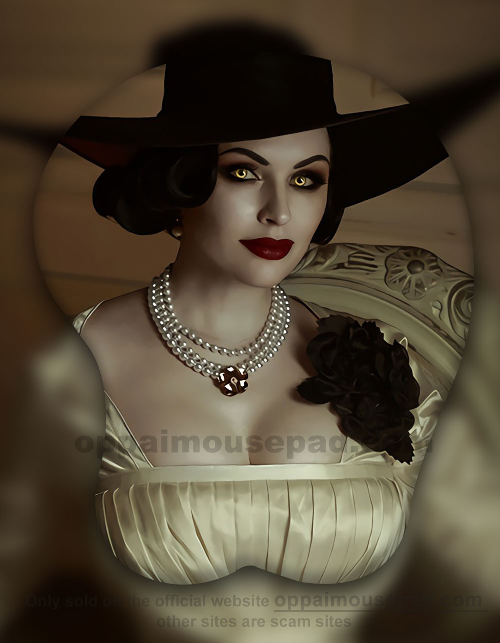 Lady Dimitrescu 3d Mouse Pads Oppai Mousepad