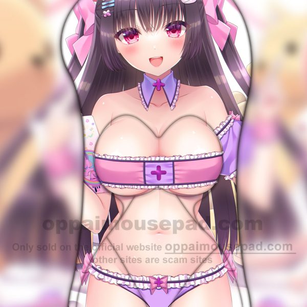 Nurse Girl Half Body Mouse Pad Boob