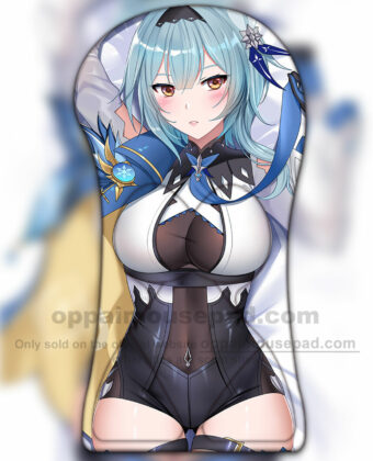 Eula Genshin Impact Half Body Mouse Pad With Boobs